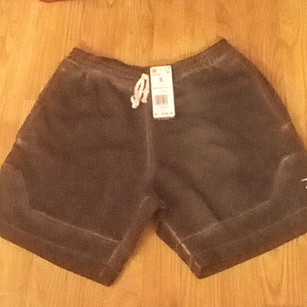 NWT  Reebok basketball shorts, faded black, unisex look, sz XS  MSRP $60